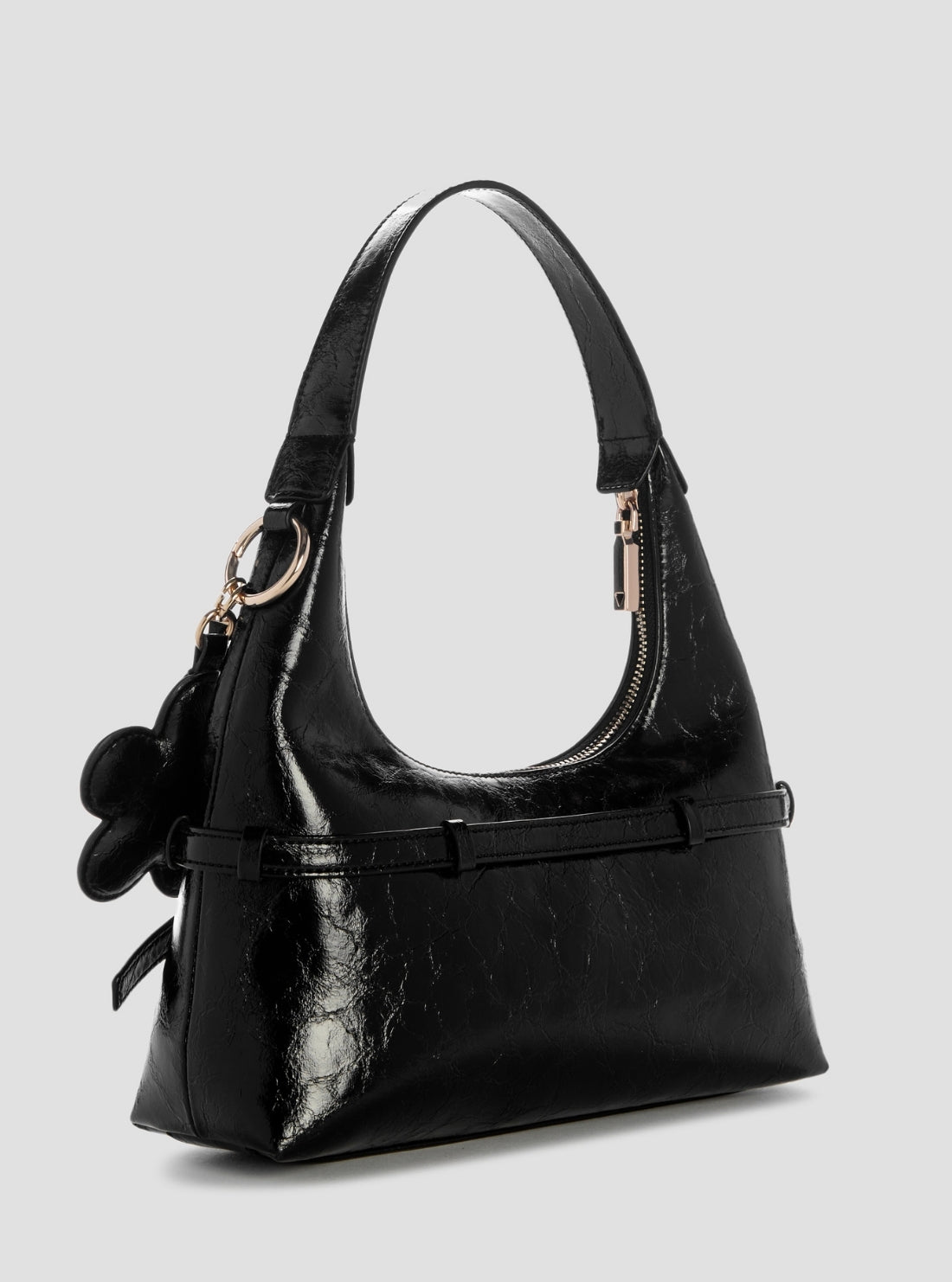GUESS Womens Black Taylor Mini Hobo Bag TG232577 Back View