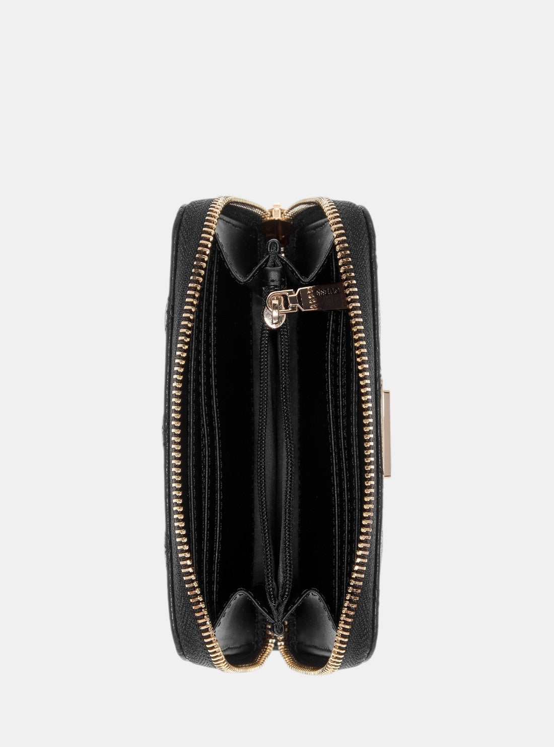 GUESS Womens Black Dea Medium Zip Around Wallet TG7993140 Inside View