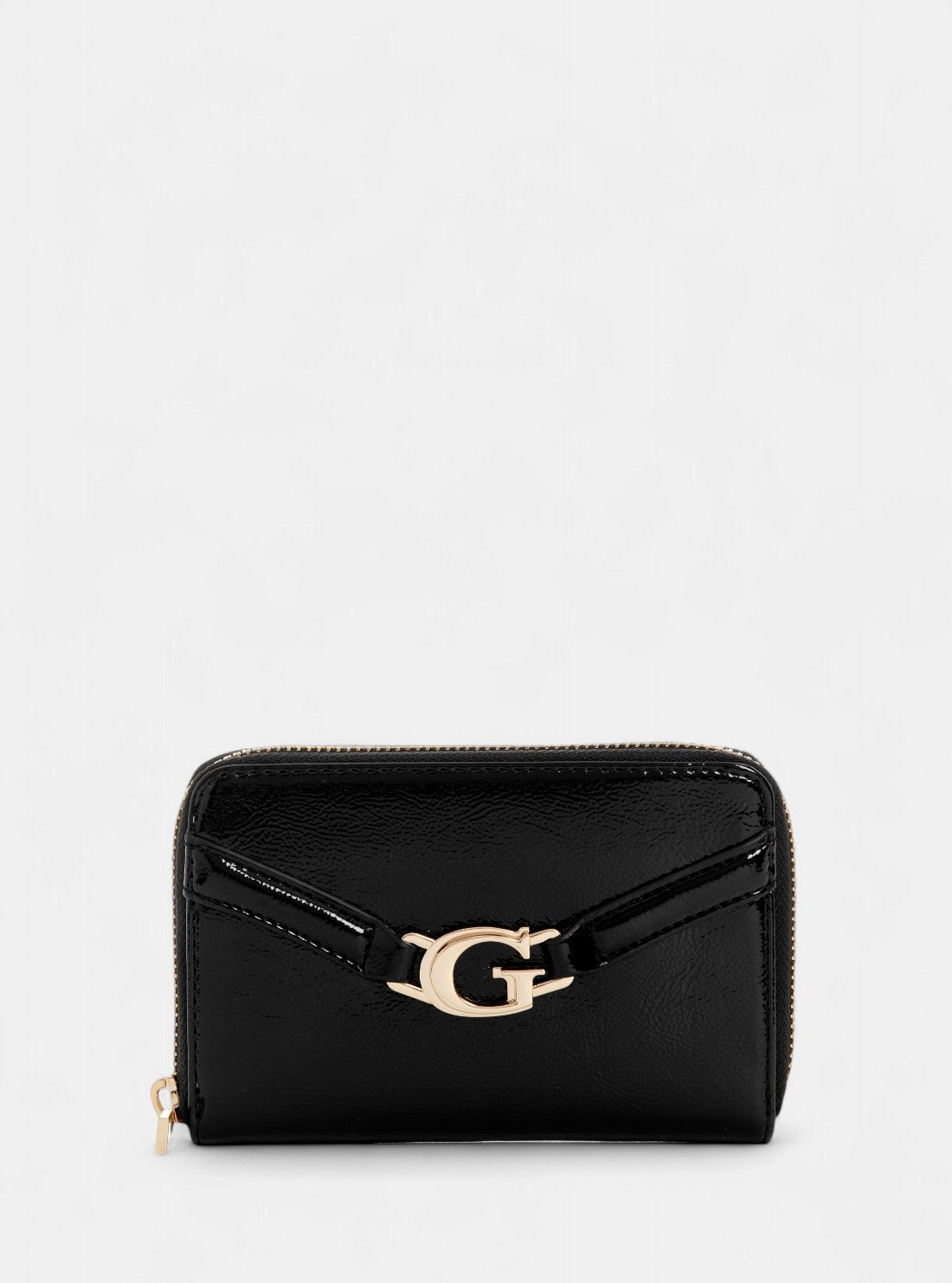 GUESS Womens Black Dea Medium Zip Around Wallet TG7993140 Front View