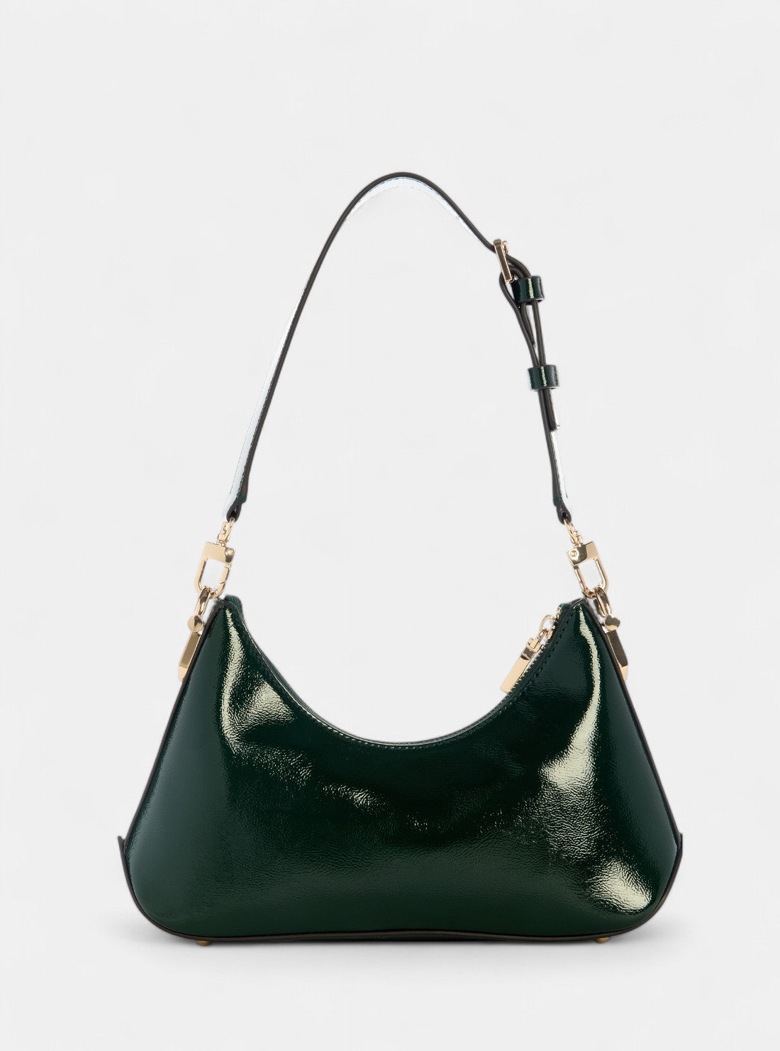 GUESS Womens Green Dea Top Zip Shoulder Bag TG799372 Back View