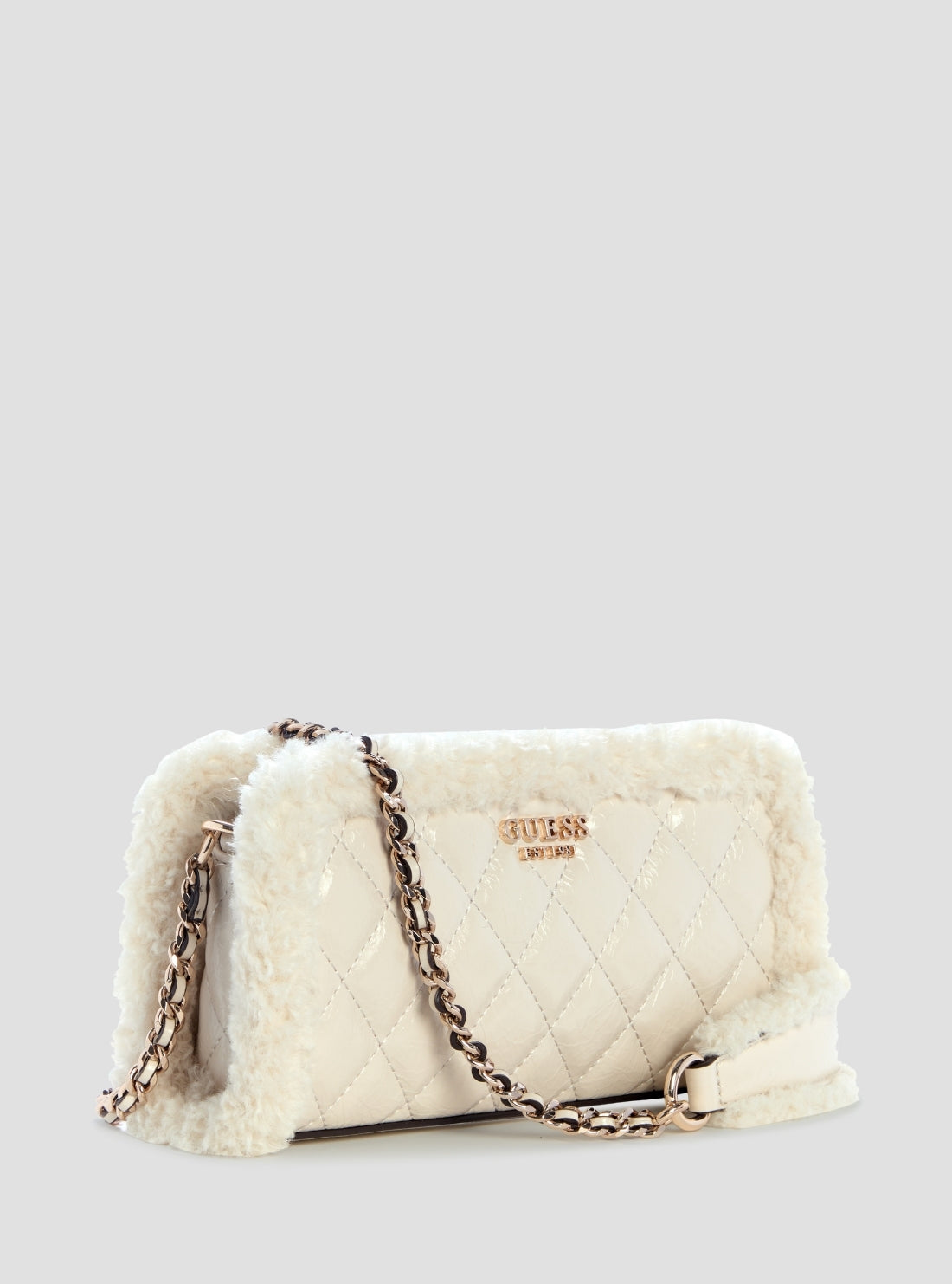 【ホワイト(BON)】GUESS クロスボディ ショルダーバッグ (W)CRISTI Top Zip Crossbody CRISTI Top Zip Crossbody クロスボディ ショルダーバッグ | GUESS