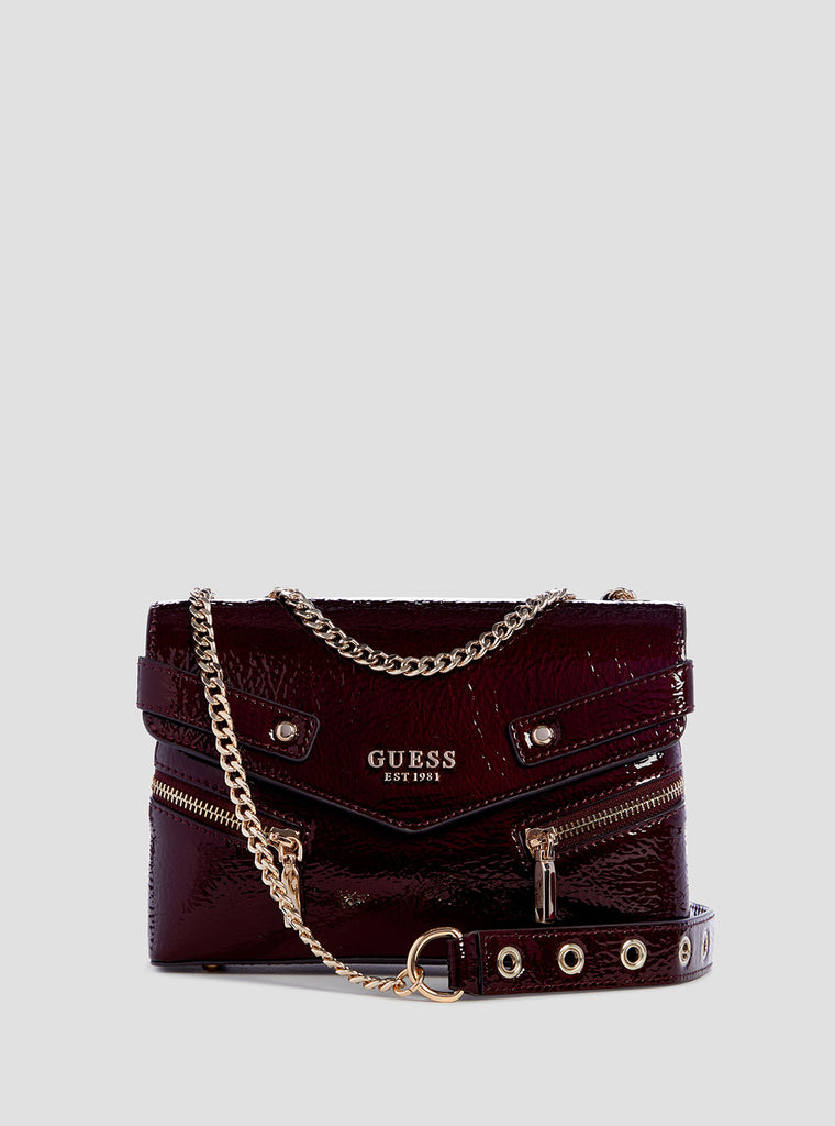 Burgundy Trissa Crossbody Bag | GUESS