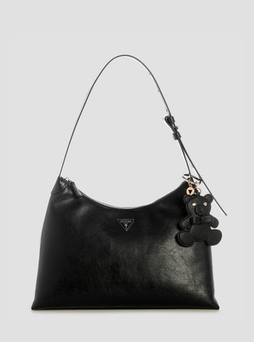 GUESS Womens Black Kassie Hobo Bag TG993001 Front View