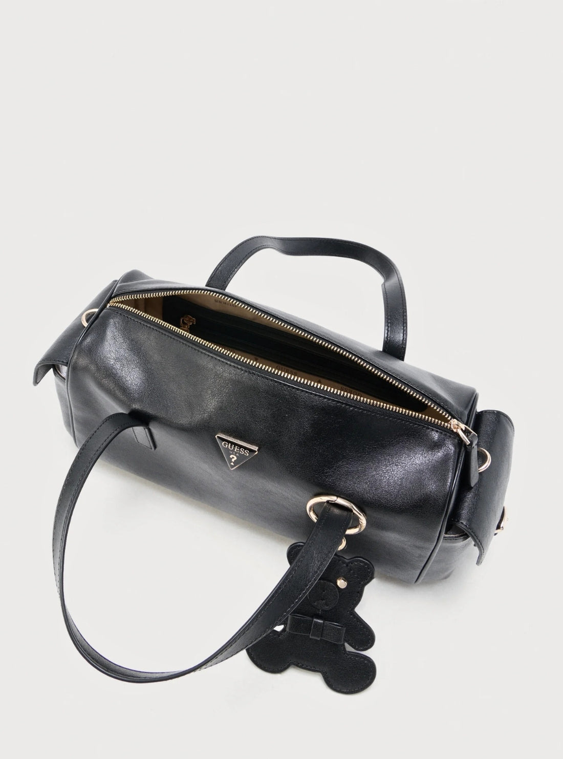 GUESS Womens Black Kassie Small Box Satchel Bag TG993005 Detail View