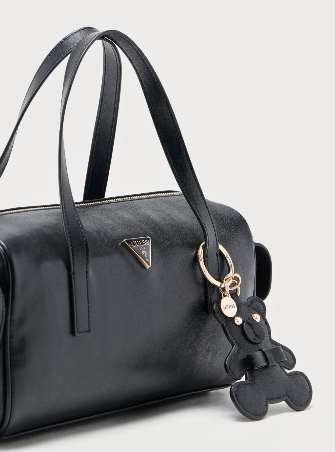 GUESS Womens Black Kassie Small Box Satchel Bag TG993005 Detail View_2
