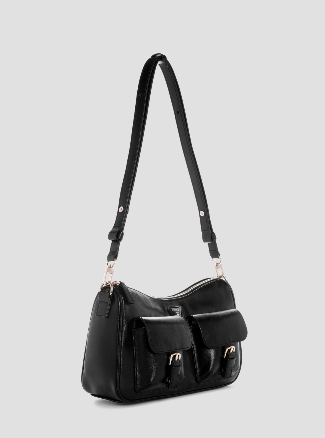 GUESS Womens Black Kassie Convertible Shoulder Bag TG993017 Side View