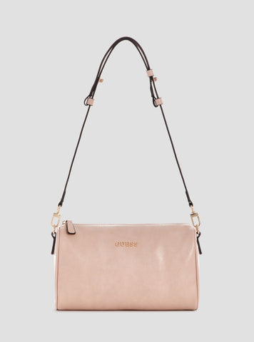 GUESS Womens Pink Kassie Mini Convertible Shoulder Bag TG993072 Front View
