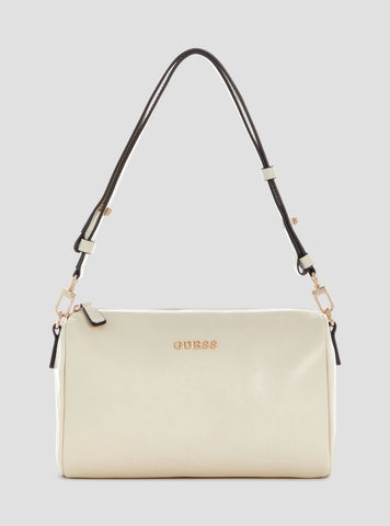 GUESS Womens White Kassie Mini Convertible Shoulder Bag TG993072 Front View