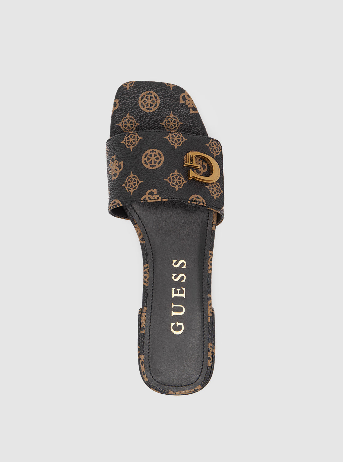Dark Brown Logo Toco Sandals