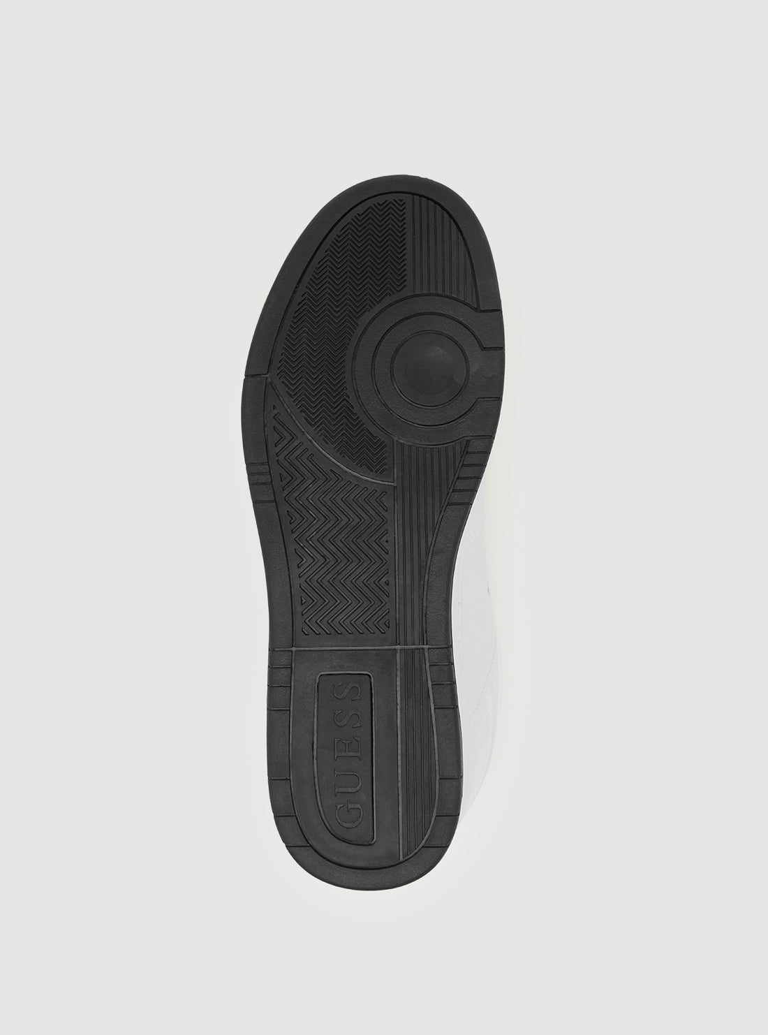 GUESS Mens Footwear White Trisca Mid-Top Sneakers TRISCA Bottom View