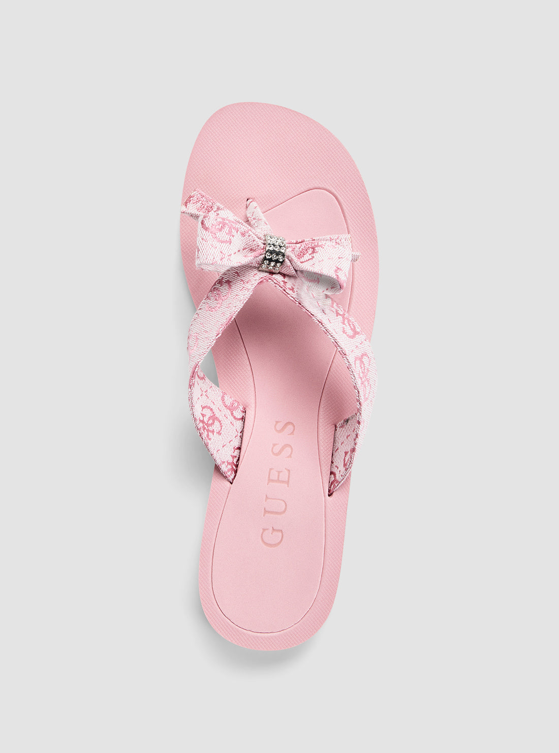 GUESS Footwear Pink Tuta Slip-on Sandals TUTA3 Top View