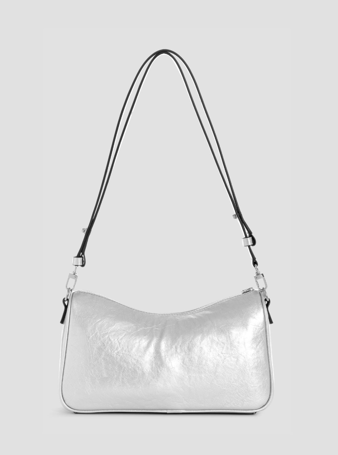 GUESS Womens Silver Kassie Convertible Shoulder Bag TY993017 Back View