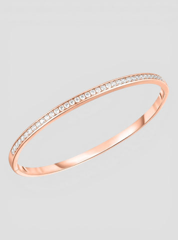 GUESS Accessories Rose Gold Colour My Day Bangle UBB02248JWRGL Front View
