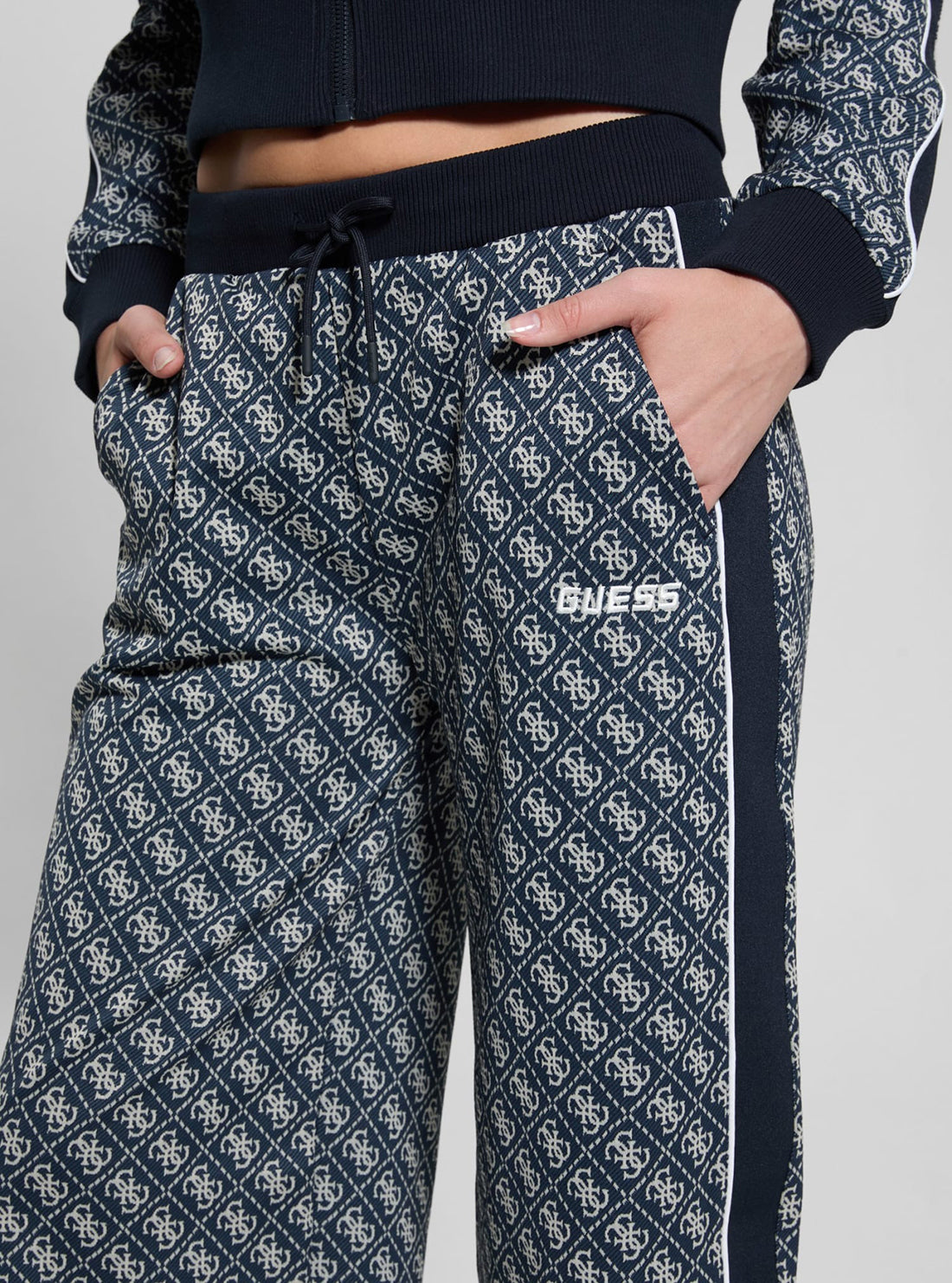 Blue Logo Sarah Wide Pant