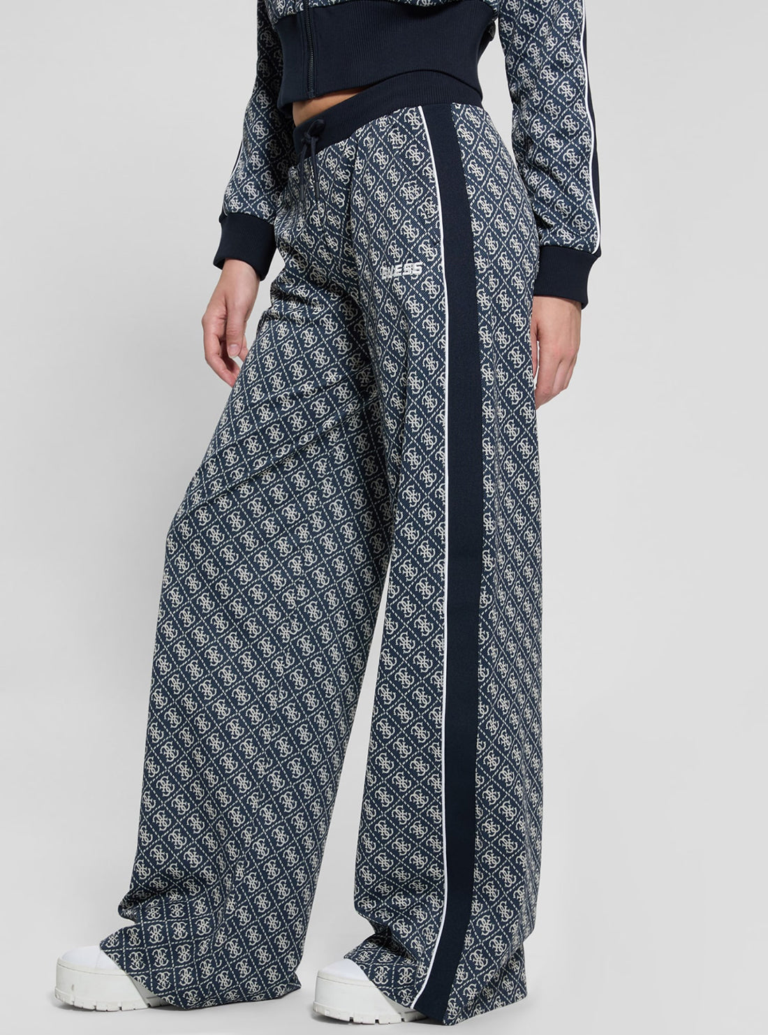 Blue Logo Sarah Wide Pant