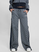 Blue Logo Sarah Wide Pant