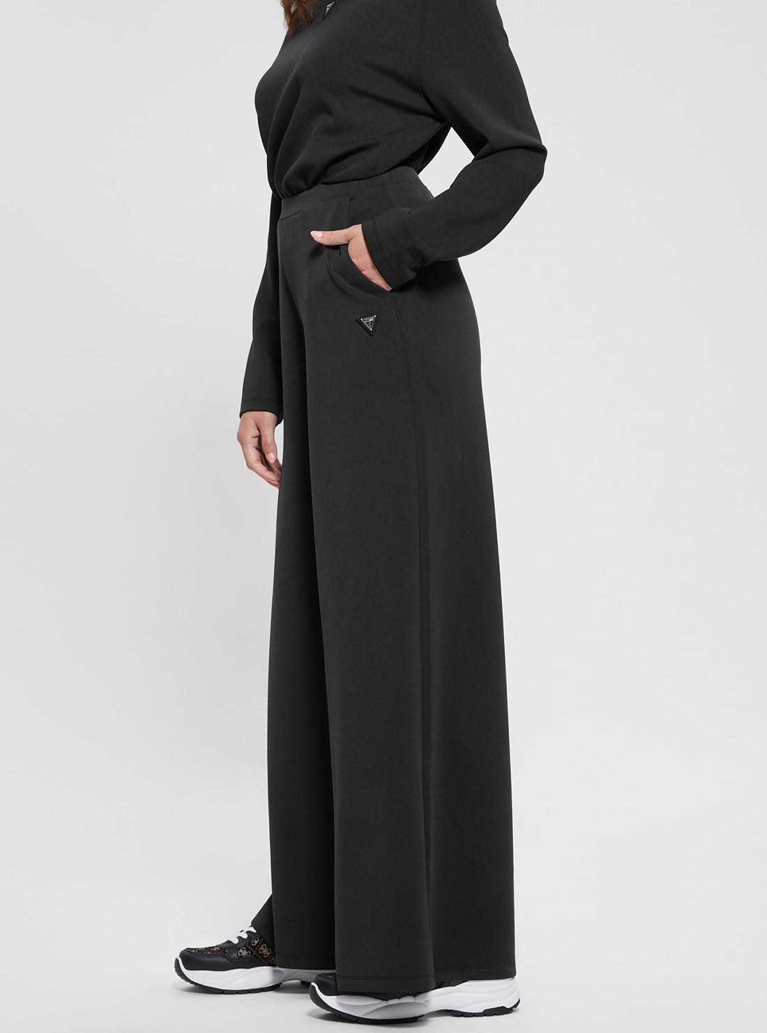 Eco Black Olympe Wide Leg Pant