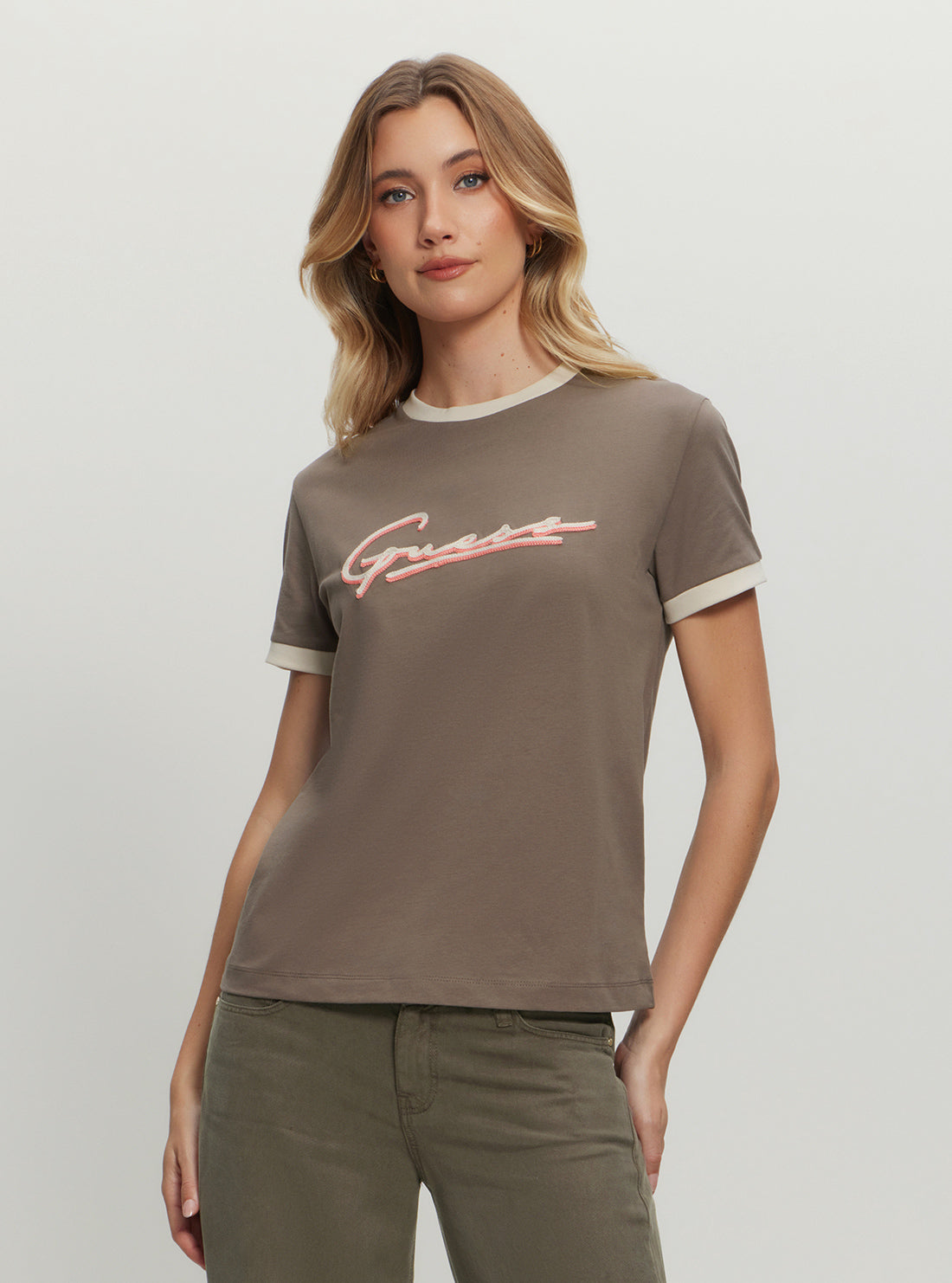 Eco Brown Noemie Signature T-Shirt