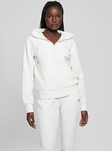 White Olympe Hoodie Jacket
