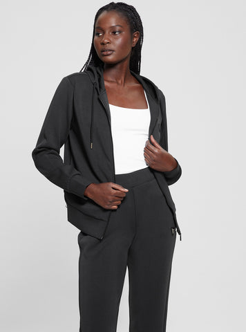 Black Olympe Hoodie Jacket