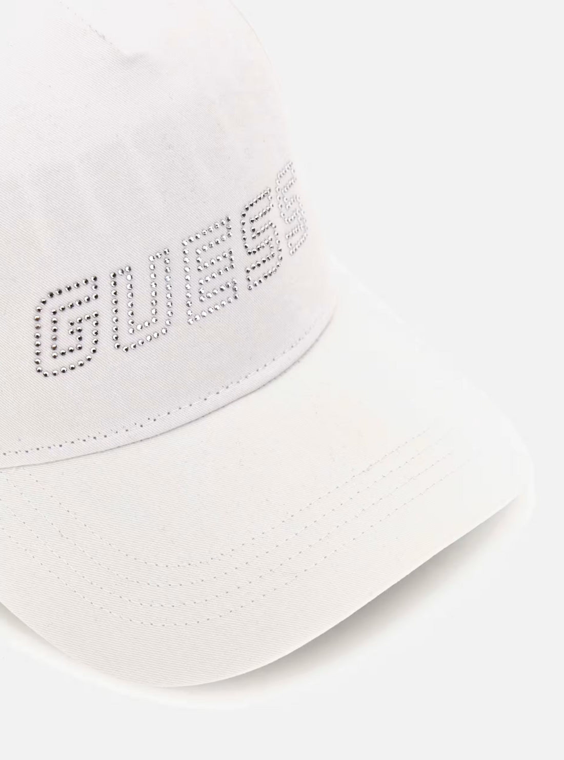 GUESS Accessories White Logo Baseball Cap V5GZ01WO08O Detail View_2