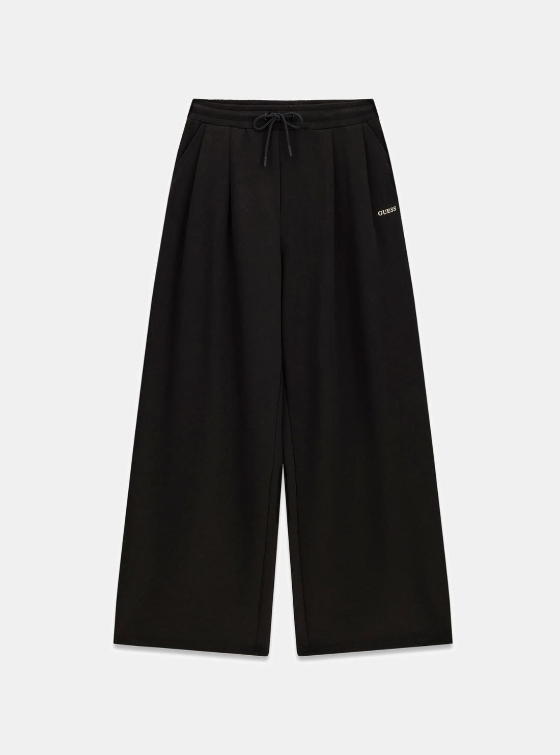 GUESS Womens Black Jasmine Wide Leg Active Pants V6GB01K2914 Flaltay