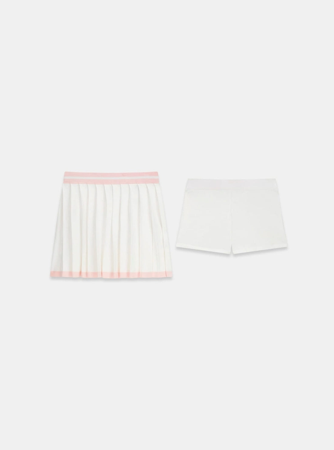 GUESS Womens White Gabry Pleated Active Knitted Skirt V6GD04Z0649 Flatlay