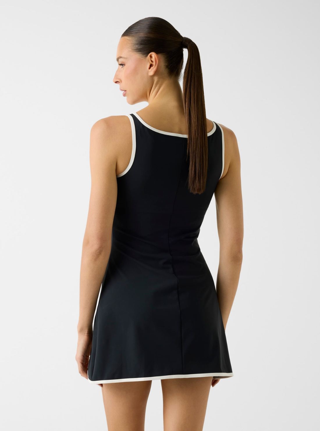 GUESS Womens Black Sarah Tennis Active Dress V6GK06K2997 Back View