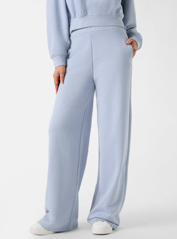 GUESS Womens Blue Yayoi Wide Leg Pants V6RB03KD761 Front View