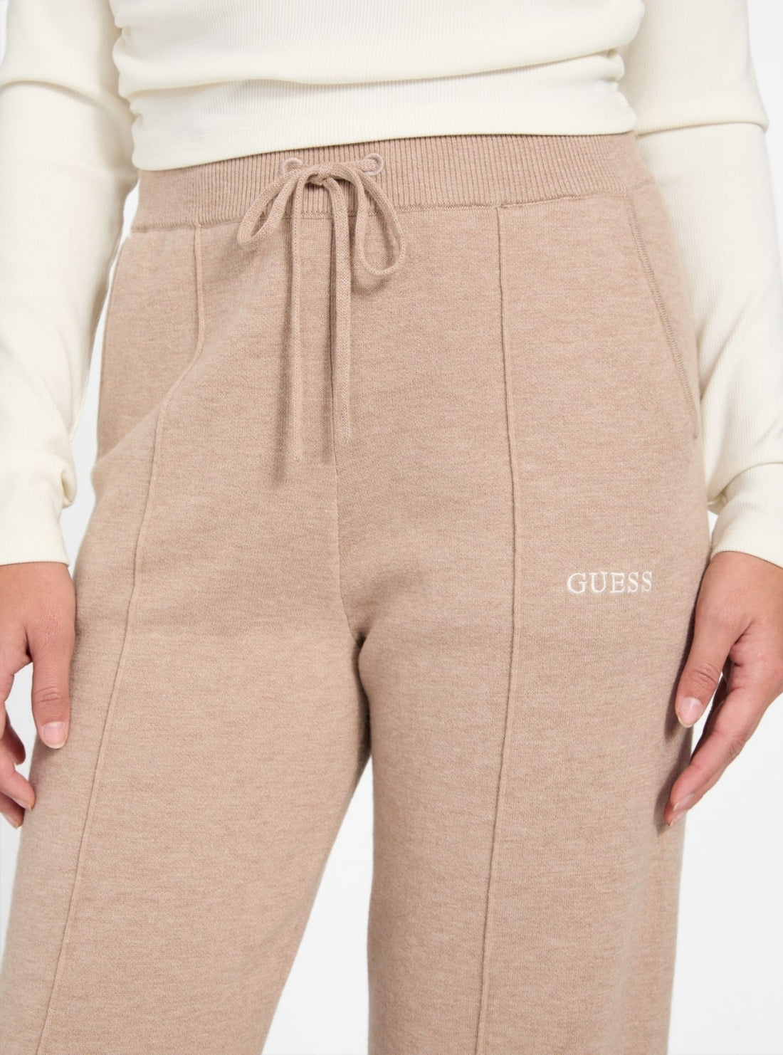 GUESS Womens Beige Ursula Pants V6RB12Z4850 Detail View