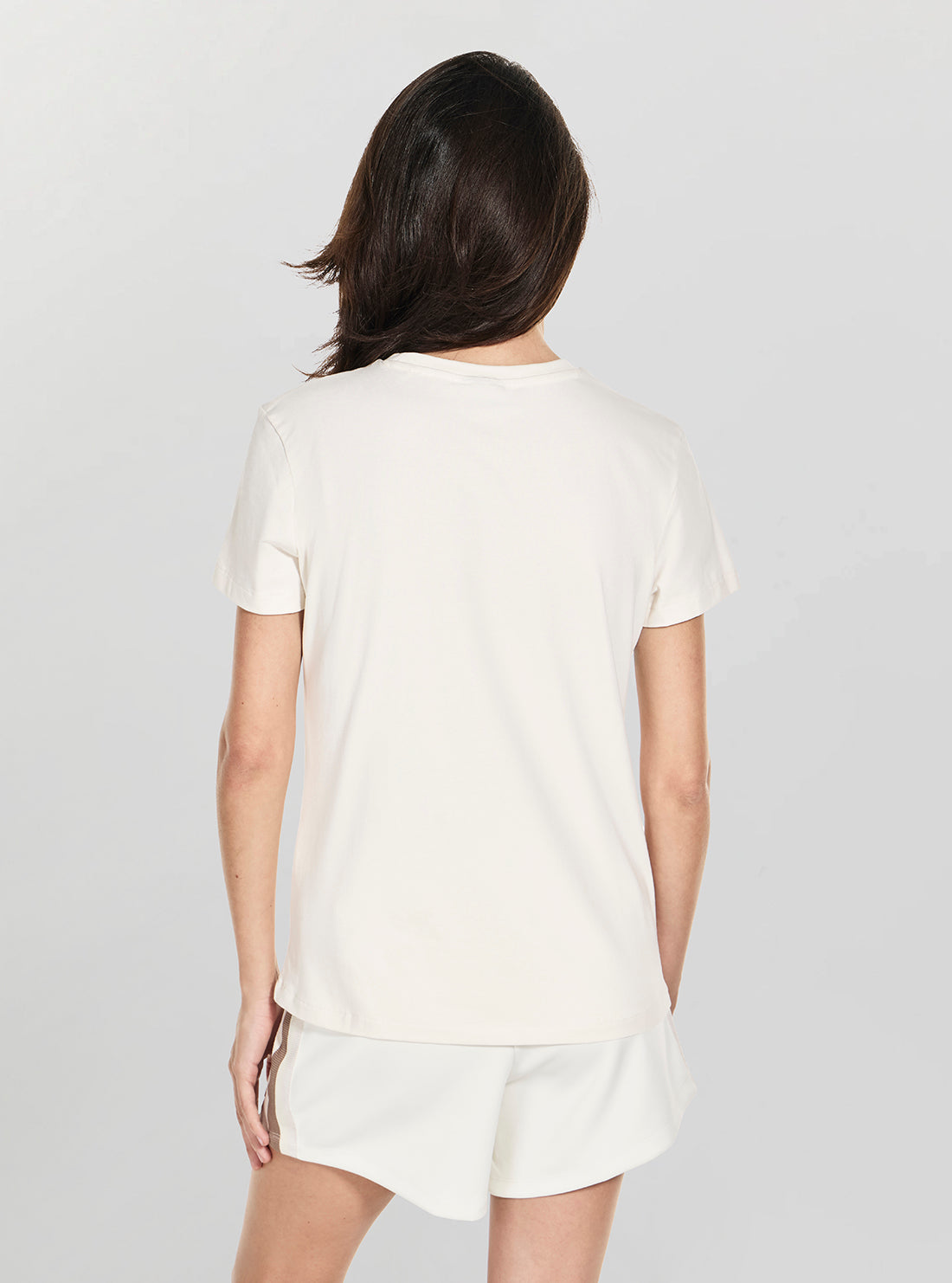 GUESS Womens Eco White Maddalena T-Shirt V6RI12J1314 Back View