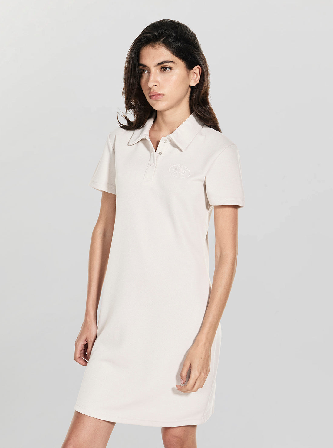 Eco White Paula Short Dress