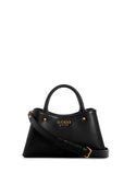 GUESS Black Sarita Mini Satchel Bag front view