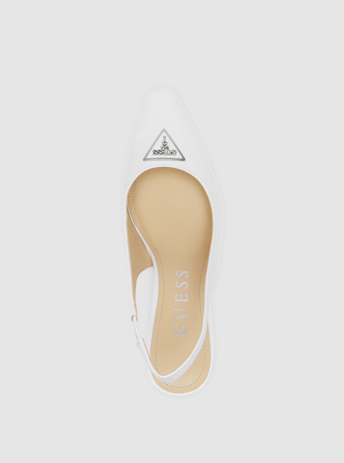 White Valinda Block Heel