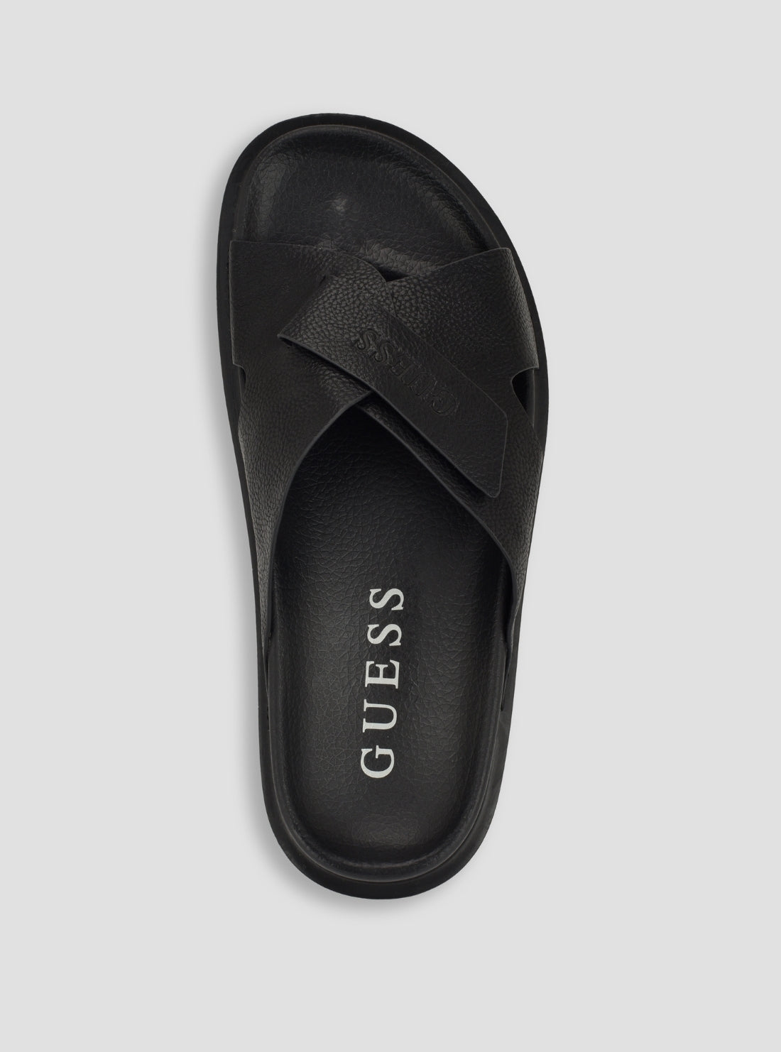 GUESS Footwear Black Vaton Sandals VATON Top View