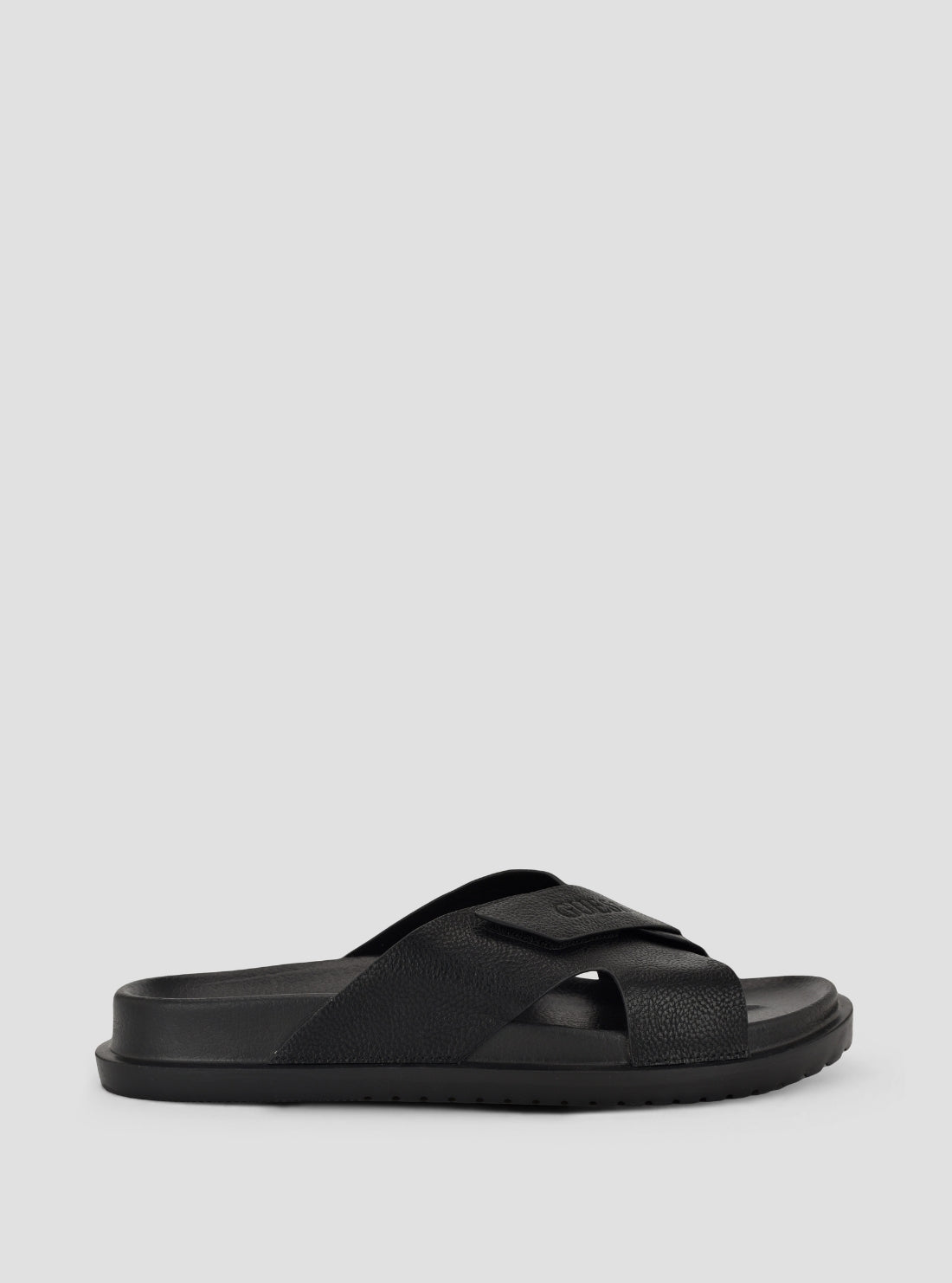 GUESS Footwear Black Vaton Sandals VATON Side View2