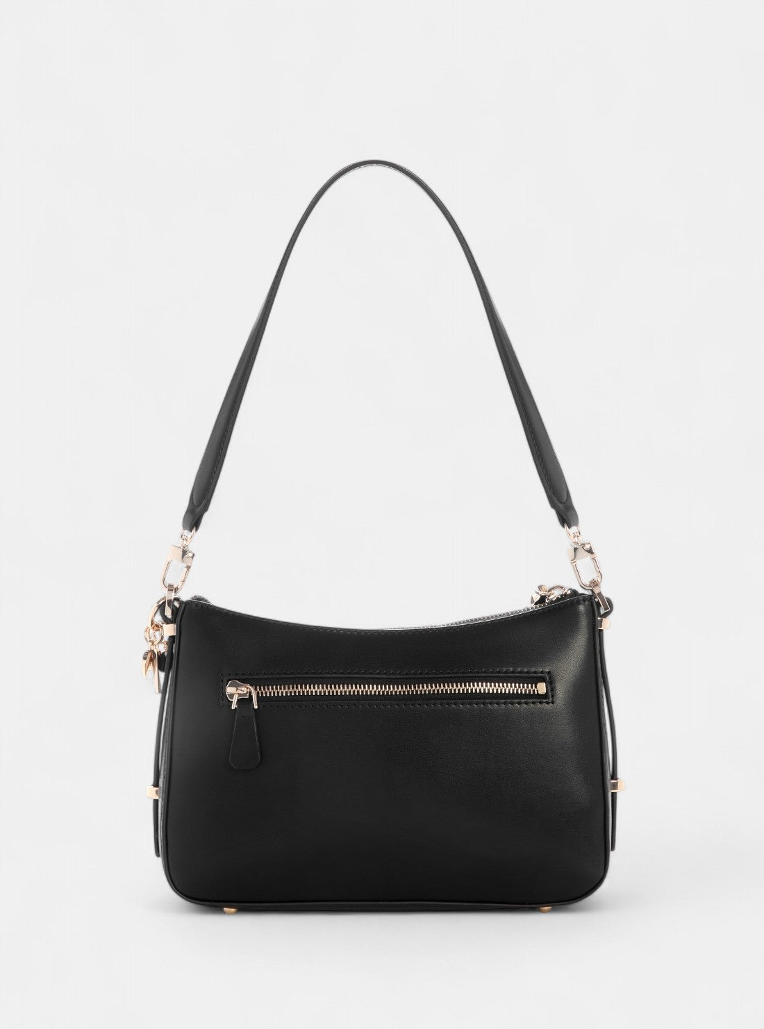 GUESS Womens Black Daryna Top Zip Shoulder Bag VG720818 Back View