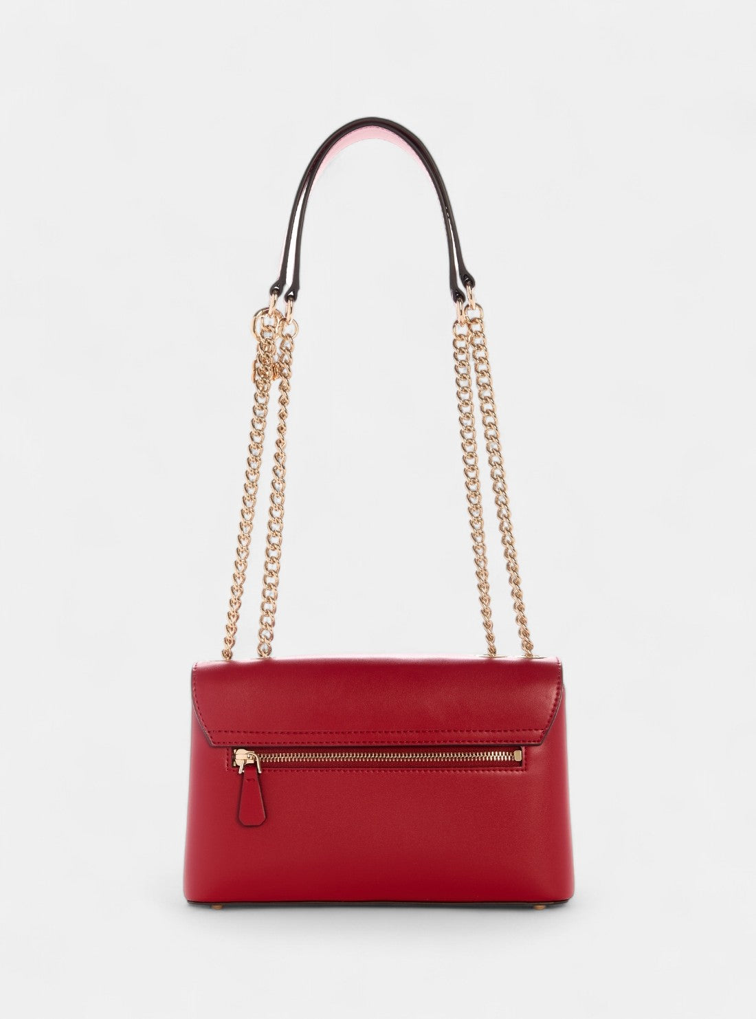 GUESS Womens Red Daryna Convertible Crossbody Flap Bag VG720820 Back View