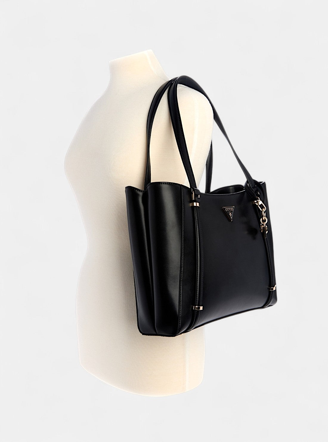 GUESS Womens Black Daryna Elite Tote Bag VG720823 Full View