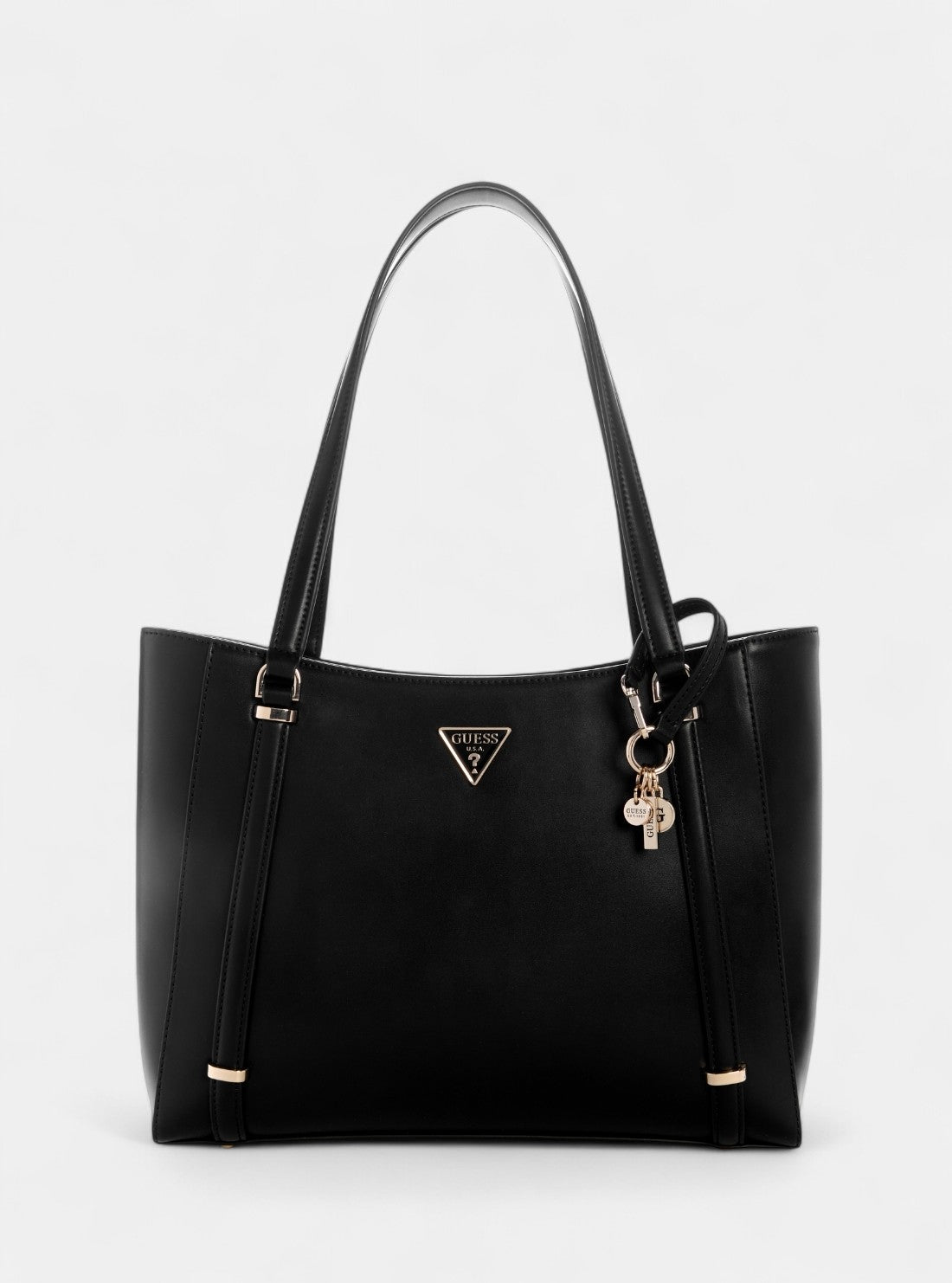 GUESS Womens Black Daryna Elite Tote Bag VG720823 Front View