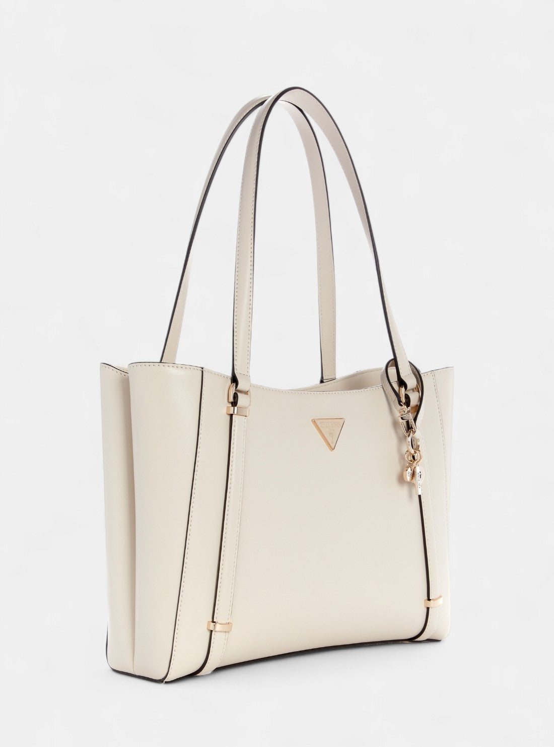 GUESS Womens White Daryna Elite Tote Bag VG720823 Front Side View