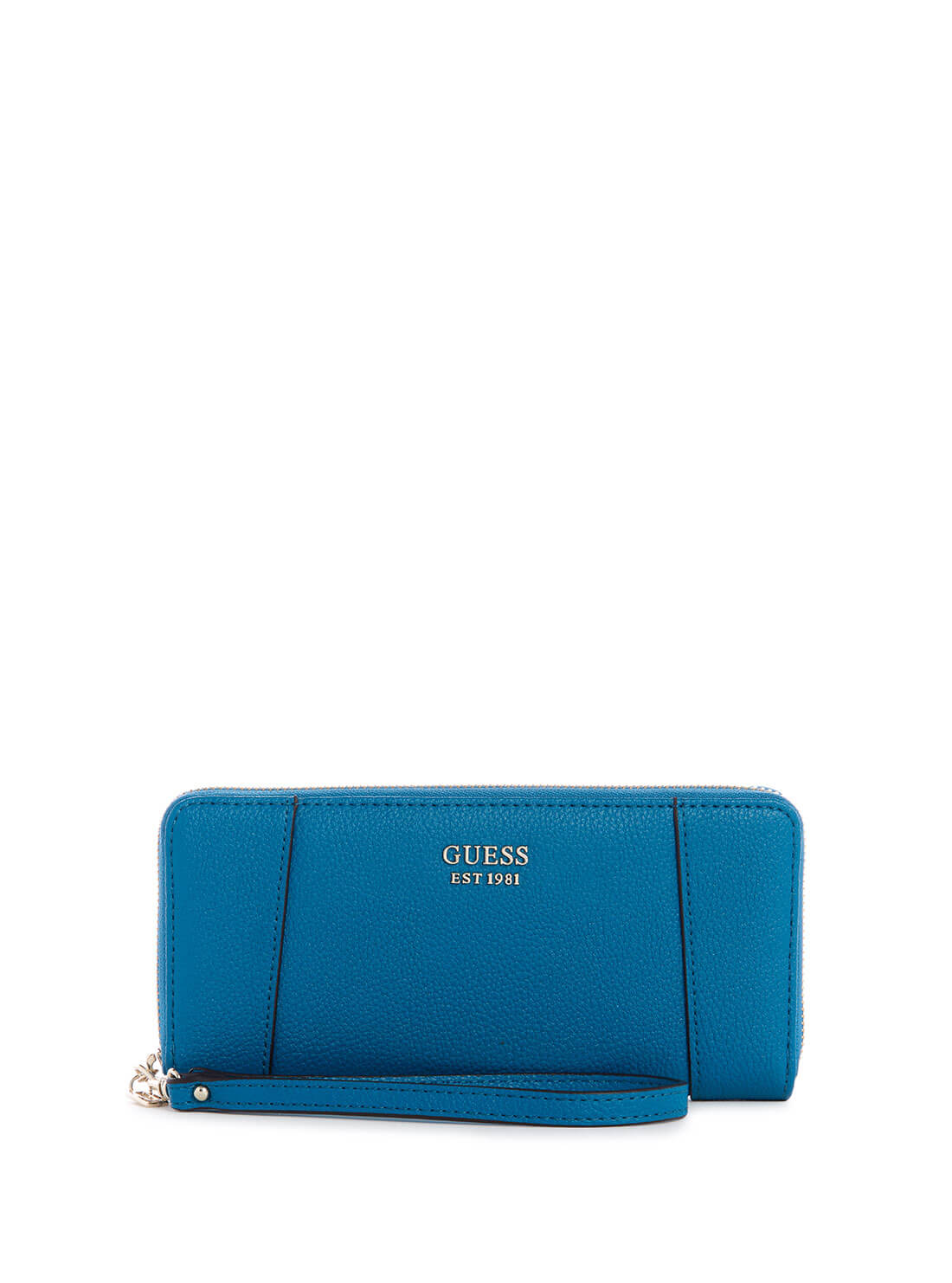 Blue Naya Large Wallet | GUESS Women's Handbags | front view