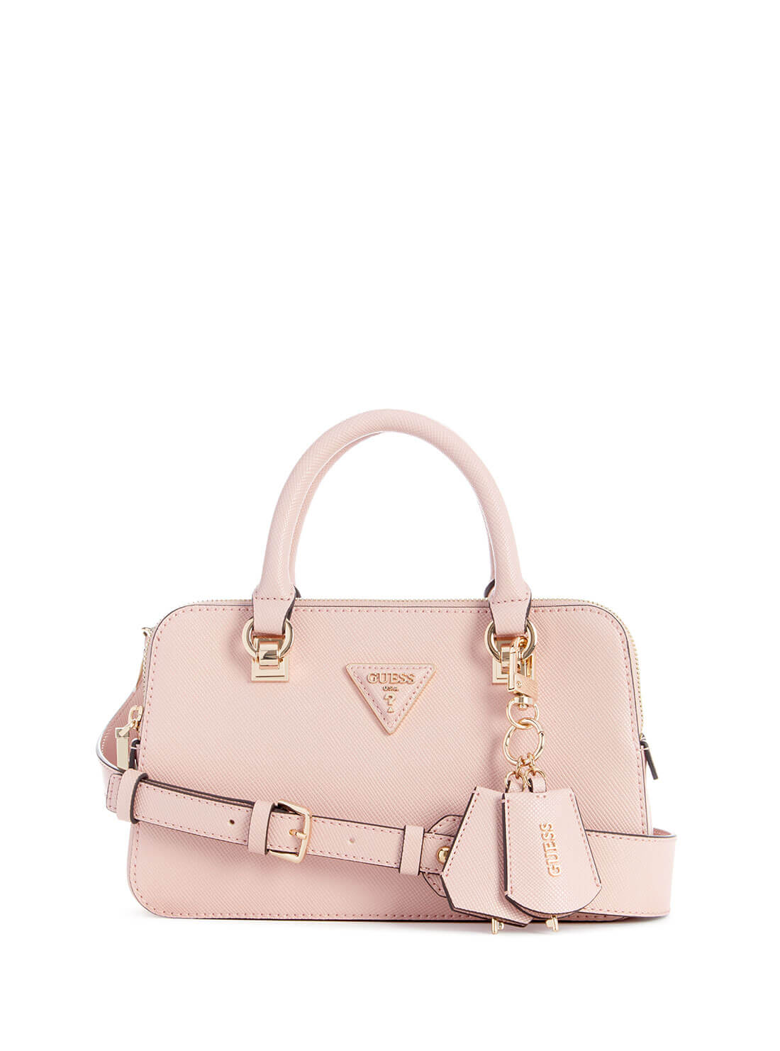 Women's Blush Pink Brynlee Small Status Satchel Bag front view