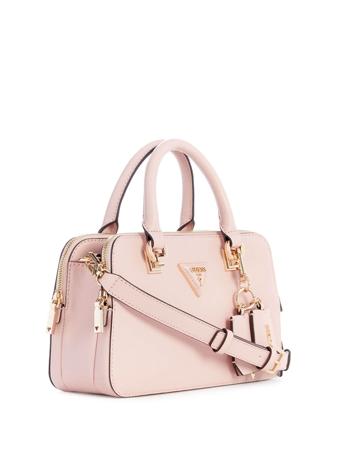 Women's Blush Pink Brynlee Small Status Satchel Bag front view alt