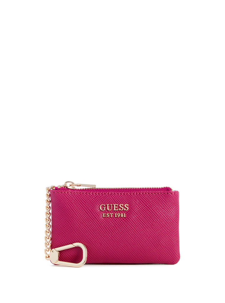 Boysenberry Pink Brynlee Zip Pouch | GUESS Handbags