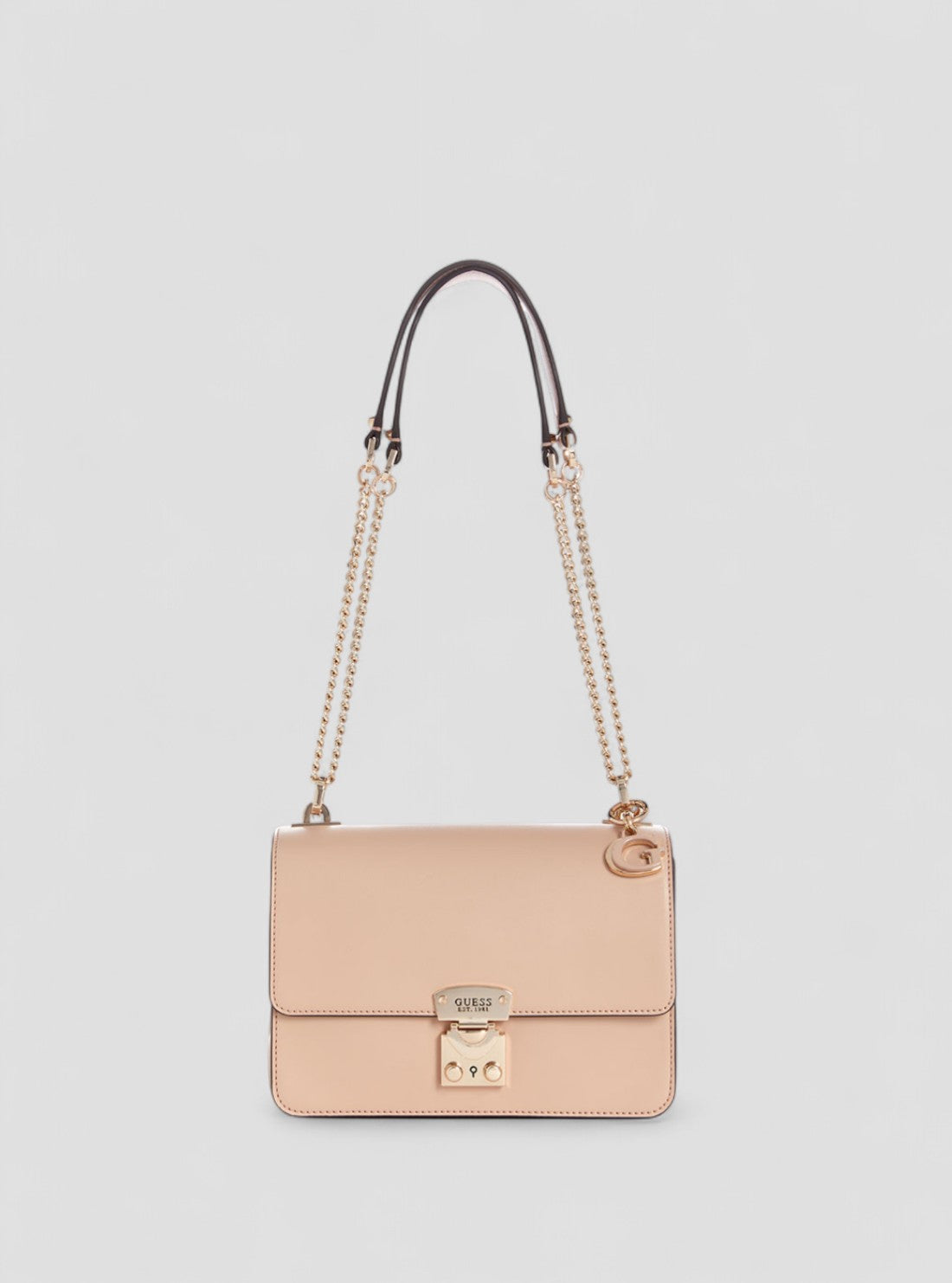 GUESS Womens Beige Eliette Crossbody Bag VG922521 Front View