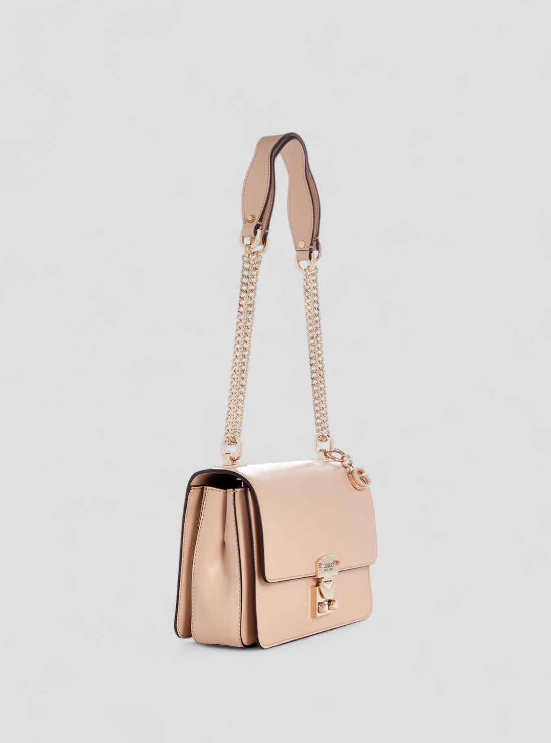 GUESS Womens Beige Eliette Crossbody Bag VG922521 Front Side View