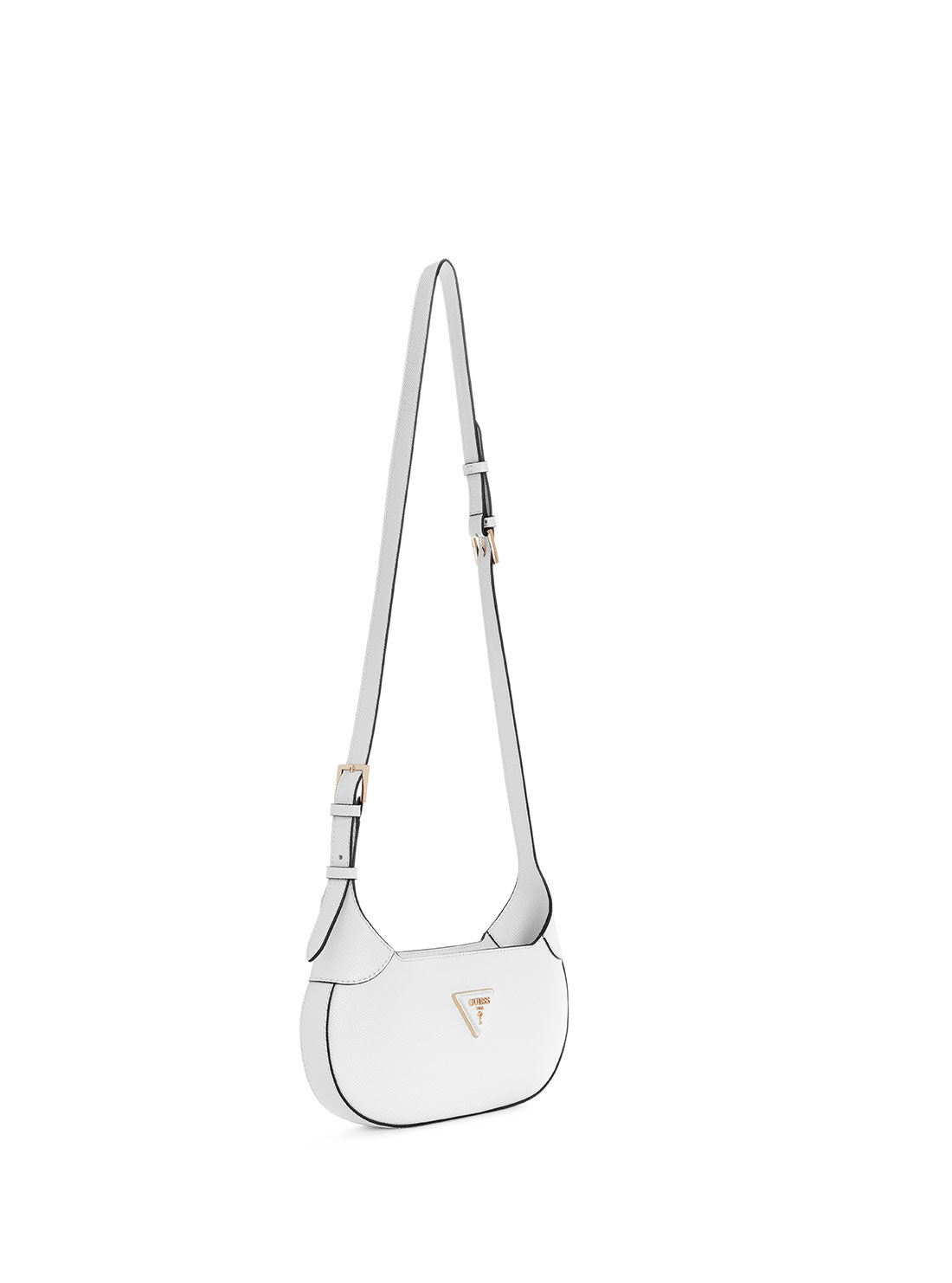 GUESS White Avis Crossbody Bag side view