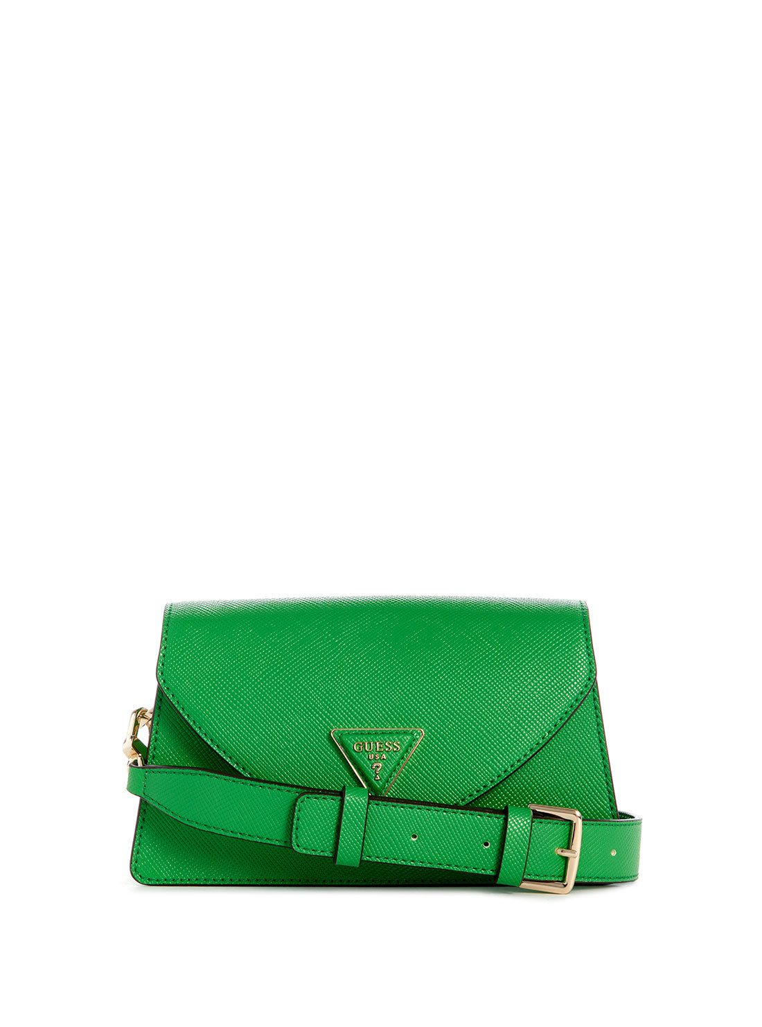 GUESS Green Avis Mini Shoulder Bag front view