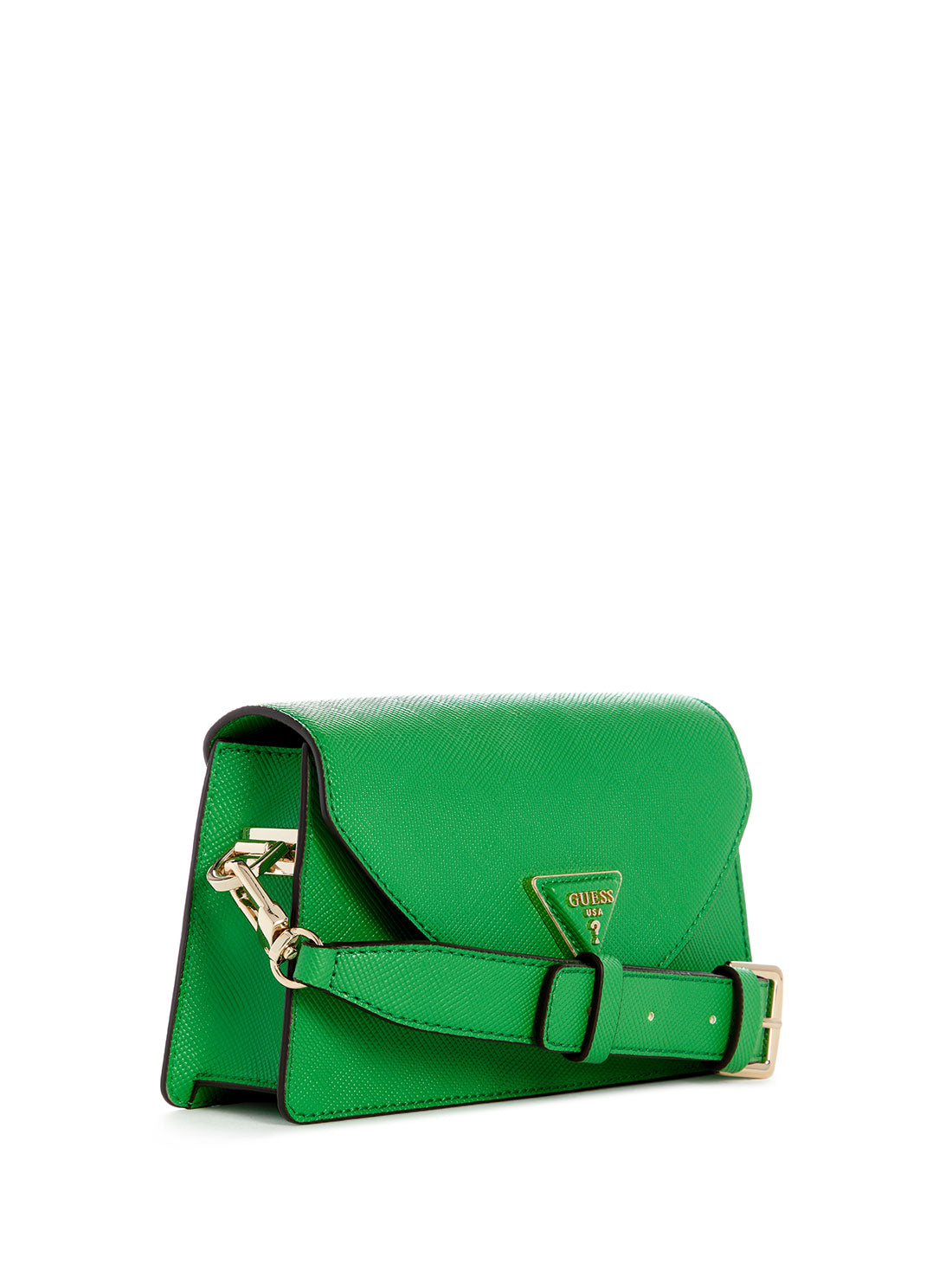 GUESS Green Avis Mini Shoulder Bag side view